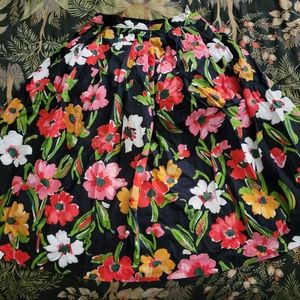 Vintage 1980s 1990s does 1950s style swing skirt
